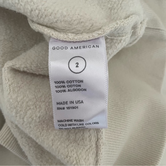 Good American Boyfriend Pullover Women's Sweatshirt 30224 - Picture 6 of 7